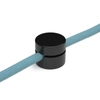 Kép 1/2 - Creative-Cables Universal wall fairlead for fabric cable, black FCP01NER kábelrögzítő fekete műanyag