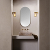 Kép 2/3 - Astro Cabin 1368026 fürdőszoba fali lámpa bronz opál fém üveg