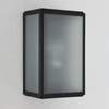 Kép 1/6 - Astro Homefield 1095008 fürdőszoba fali lámpa fekete opál fém