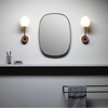 Kép 3/5 - Astro Kiwi 1390001 fürdőszoba fali lámpa réz fehér fém