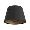 Kép 1/5 - Impero szövet lámpabúra E27-es rögzítéssel asztali vagy fali lámpához - Made in Italy fekete cinette