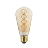 Kép 1/3 - LED izzó arany B01 5V Collection Spiral Filament Edison ST64 1,3W E27 Dimmelhető 2500K
