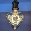Kép 6/7 -  LED izzó – füstös szürke szív – 5W E27, szabályozható 2000K