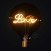Kép 2/9 -  Arany LED-es villanykörte álló lámpához CBL700232- Globe G125 egyszálas &quot;Love&quot; - ​​5W E27 dekoratív, vintage, szabályozható 2000K