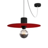Kép 4/5 - Mini Ellepì 'Solid Color' Lapos Lámpaernyő, Ideális Függesztett, Fali Lámpákhoz Vagy Lámpákhoz, 24 Cm Átmérőjű