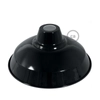 Kép 3/4 - Bistrot lámpabúra polírozott fémből E27-es vasalattal, 30 cm átmérőjű fekete