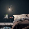 Kép 2/4 - Fém Duedì Base lámpabúra fém lámpatartó borítással és E27 lámpatartóval fekete