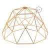 Kép 4/5 - Dome XL meztelen kalitkás fém lámpabúra E27 lámpatartóval réz