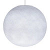 Kép 3/7 - Kézzel készített menetes Sphere Light lámpabúra fehér poliészter XXL Méret