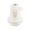 Kép 1/3 - Dupla érvéghüvely, hőre lágyuló E27 lámpatartó készlet kapcsolóval ellátott lámpaernyőhöz fehér