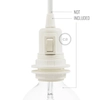 Kép 2/3 - Dupla érvéghüvely, hőre lágyuló E27 lámpatartó készlet kapcsolóval ellátott lámpaernyőhöz fehér