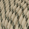 Kép 2/4 - Anthracite Stripes Cotton És Natural Linen Rd54 Bevonatú Kerek Elektromos Kábel