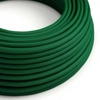 Kép 1/4 - Creative-Cables RM2 -háromeres elektromos kábel, sötétzöld, egyszínű műselyemmel borított