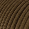 Kép 2/4 - Kerek elektromos kábel RC13 barna pamut egyszínű szövettel borítva
