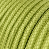 Kép 2/4 - Kerek elektromos kábel műselyem egyszínű anyaggal bevonva - RM32 Kiwi