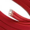 Kép 2/6 - Elektromos Kábel String Lights Számára, Műselyemszövet Red Cm09 Borítással