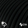 Kép 2/5 - Kültéri Kerek Elektromos Kábel, Fekete Műselyem Sm04 Borítással - Alkalmas Ip65 Eiva Rendszerhez