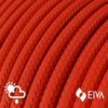 Kép 2/5 - Piros Műselyem Sm09 Borítású Kültéri Kerek Elektromos Kábel - Ip65 Eiva Rendszerhez Alkalmas