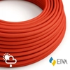 Kép 1/5 - Piros műselyem SM09 borítású kültéri kerek elektromos kábel - IP65 EIVA rendszerhez alkalmas