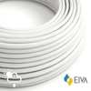 Kép 1/5 - Kültéri kerek elektromos kábel fehér műselyem SM01 borítással - alkalmas IP65 EIVA rendszerhez