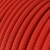 Kép 2/3 - Creative-Cables Round Electric Cable covered by Rayon solid color fabric RM09 Red XZ3RM09 elektromos kábel