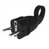 Kép 2/5 - Creative-Cables Schuko comfort 16A 250V Black plug with ring ST16A1NE dugók fekete műanyag