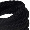 Kép 1/4 - XL elektromos kábel, elektromos kábel 3x0,75. Fényes fekete szövetborítás. Átmérő 16mm.
