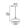 Kép 2/3 - Leds-C4 SUGAR 00-5297-14-23 led függeszték fehér fehér alumínium alumínium