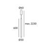 Kép 2/2 - Leds-C4 Stylus 00-5479-14-14 Led Függeszték Fehér Alumínium