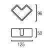 Kép 2/3 - Leds-C4 LOV 05-4720-BW-BW fali lámpa matt fehér műanyag