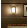 Kép 2/4 - LineaLight MET WALLY 575RU881 fali lámpa rozsda fehér fém üveg