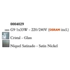 Kép 2/3 - Mantra Cuadrax Cristal 0004029 Falikar Szatinált Nikkel Fém kristály