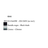 Kép 3/5 - Mantra VIENA 0341 fekete csillár  króm   fém