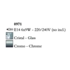 Kép 3/4 - Mantra BALI CHROME E14 0971 csillárok nappaliba króm