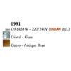 Kép 2/3 - Mantra Cuadrax Cristal 0991 mennyezeti lámpa sárgaréz fém kristály