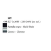 Kép 3/3 - Mantra EVE 1171 csillárok nappaliba króm fém