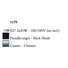 Kép 3/3 - Mantra EVE 1179 állólámpa  króm   fém