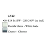 Kép 3/3 - Mantra LOEWE CROMO 4632 csillárok nappaliba króm fehér fém textil