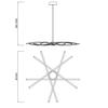 Kép 3/3 - Mantra Aire Led 5910 Modern Függeszték Ezüst Fém