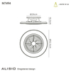 Kép 4/4 - Mantra Alisio Mini 7494 Mennyezeti Ventilátor ezüst