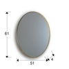Kép 3/3 - Schuller Orio 127233 fürdőszobai tükör