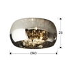 Kép 3/3 - schuller argos 507939D mennyezeti lámpa króm