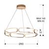 Kép 5/5 - Schuller Colette 786966 függeszték Rózsaarany