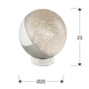 Kép 2/6 - schuller sphere 794528 asztali lámpa