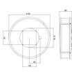Astro Mashiko 1121017 Fürdőszoba mennyezeti lámpa króm fehér 1 x 60W Max E27/ES 9 x 30 x 30 cm Astro Mashiko 1121017 Fürdőszoba mennyezeti lámpa króm fehér 1 x 60W Max E27/ES 9 x 30 x 30 cm