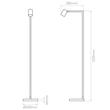 Astro Ascoli 1286025 Állólámpa bronz 1 x 6W Max LED GU10 122,5 x 20 x 28,5 cm Astro Ascoli 1286025 Állólámpa bronz 1 x 6W Max LED GU10 122,5 x 20 x 28,5 cm