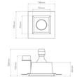 Astro Blanco 1253002 Álmennyezetbe építhető lámpa fehér gipsz Astro Blanco 1253002 Álmennyezetbe építhető lámpa fehér gipsz