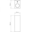 Astro Bloc 1146004 Fali lámpa nikkel fém Astro Bloc 1146004 Fali lámpa nikkel fém