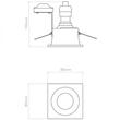 Astro Minima 1249018 Álmennyezetbe építhető lámpa fehér 1 x 50W Max GU10 11 x 8,5 x 8,5 cm Astro Minima 1249018 Álmennyezetbe építhető lámpa fehér 1 x 50W Max GU10 11 x 8,5 x 8,5 cm