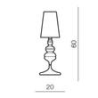 Azzardo Baroco AZ-2162 Éjjeli asztali lámpa fekete fekete 1 x E27 max. 40W 60 x 20 x 20 cm Azzardo Baroco AZ-2162 Éjjeli asztali lámpa fekete fekete 1 x E27 max. 40W 60 x 20 x 20 cm